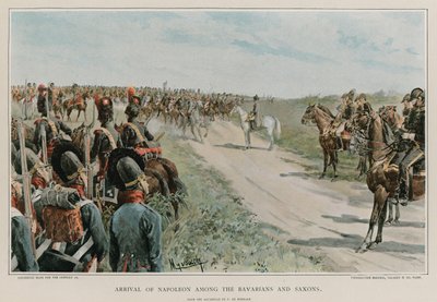 وصول نابليون بين البافاريين والساكسونيين بواسطة Felicien baron de Myrbach Rheinfeld