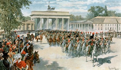 دخول الجيش الفرنسي إلى برلين بواسطة Felicien baron de Myrbach Rheinfeld