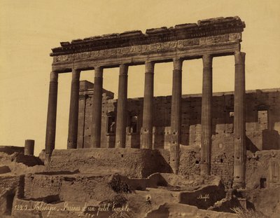 Unattached Colonnade before a Temple in Palmyra, Syria بواسطة فيليكس بونفيس