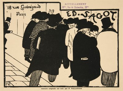 عشاق المطبوعات ، حانة. 1892 بواسطة فيليكس إدوارد فالوتون