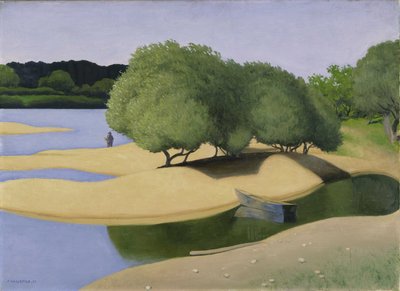 Sandbanks on the Loire Des Sables على ضفاف نهر اللوار ، 1923. بواسطة فيليكس إدوارد فالوتون