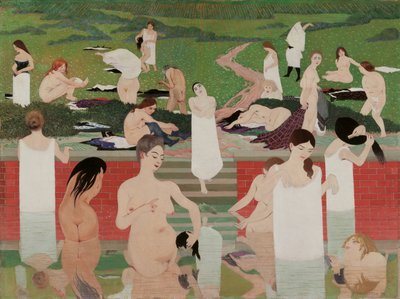 الحمام: أمسية صيفية الحمام في أمسيات الصيف 1892-1893 بواسطة فيليكس إدوارد فالوتون