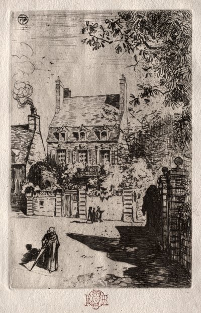 في المقاطعة: The House at Orléans ، ج. 1875. بواسطة فيليكس هيلير بوهوت