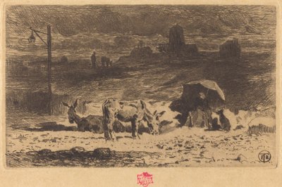 The Donkeys of La Butte-aux-Cailles Donkeys at La Butte-aux-Cailles ، 18731874. بواسطة فيليكس هيلير بوهوت