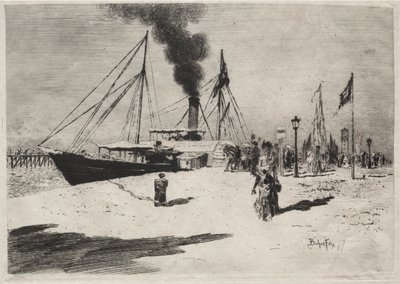 رصيف في تروفيل 1877. بواسطة فيليكس هيلير بوهوت