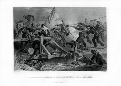 صراع على جسر أثناء التراجع من ماناساس ، فيرجينيا ، 1862-1867. بواسطة فيليكس أوكتافيوس كار دارلي