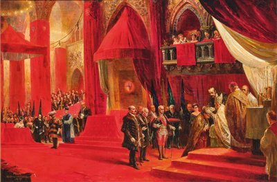 تتويج الإمبراطور تشارلز الأول ملك النمسا تشارلز الرابع ملك المجر ... ، 1917. بواسطة فيليكس شورمشتات