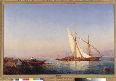 صيد السمك في مرسيليا لوحة بقلم فيليكس زيم (1821-1911) 1911 إشارة إلزامية: مؤسسة المجموعة بخصوص دي بروفانس ، مرسيليا بواسطة فيليكس زيم