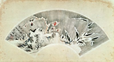 أضف 265 OA Rocks and bamboo في الثلج ، Jiao Xian ، مقاطعة Shandong (حبر على ورق) بواسطة فنغان جاو