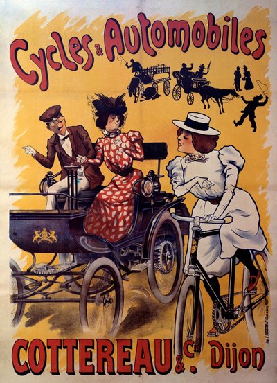 ملصق للدراجات والسيارات Cottereau et compagnie. أوائل القرن العشرين (ملصق) بواسطة فرديناند (1865-1923) ميستي مفليز