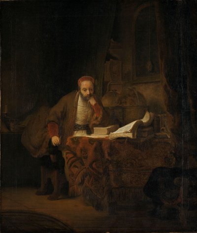 عالم في دراسته ، حوالي عام 1640 (زيت على قماش) بواسطة فرديناند بول