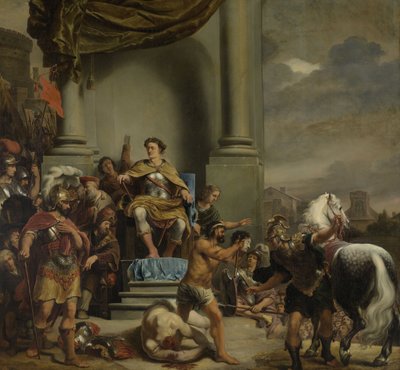 القنصل تيتوس مانليوس توركواتوس يأمر بقطع رأس ابنه ، 1662-1664 بواسطة فرديناند بول