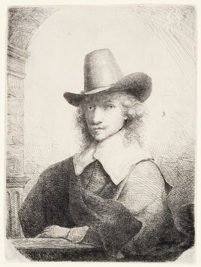 رجل في القبعة العالية ، c.1645-50 بواسطة فرديناند بول