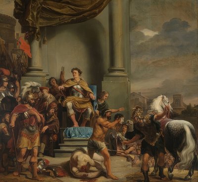 يأمر تيتوس مانليوس إمبيريوسوس توركواتوس بقطع رأس ابنه. 1661-64 بواسطة فرديناند بول