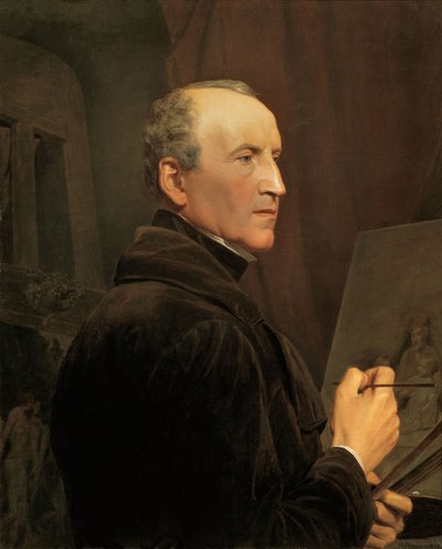 بورتريه ذاتي في الحامل 1848. بواسطة فرديناند جورج والدمولر