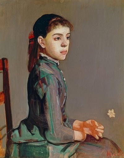 فتاة صغيرة - لويز دوتشوسال. 1885 بواسطة فرديناند هودلر