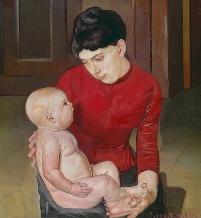 أم وطفل. 1887 بواسطة فرديناند هودلر
