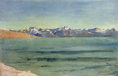 شروق الشمس فوق مونت بلانك ، c.1890 بواسطة فرديناند هودلر