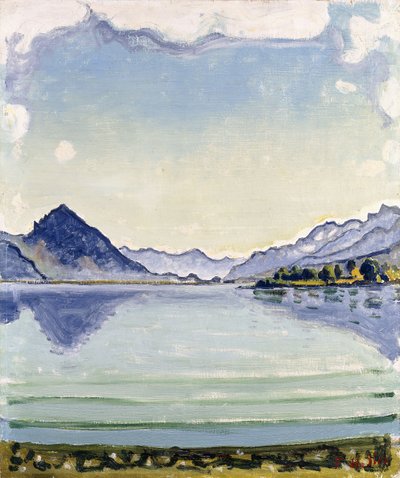 Thunersee في Leissingen ، 1909 بواسطة فرديناند هودلر
