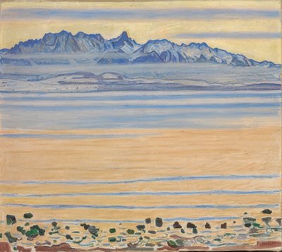 بحيرة ثون مع سلسلة بقر. 1904 بواسطة فرديناند هودلر