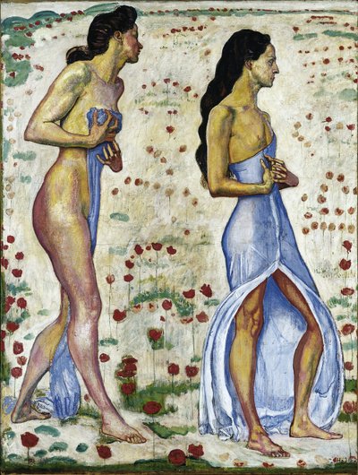 امرأتان في الزهور Emotion 1a ، 1901-1906 بواسطة فرديناند هودلر