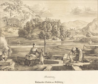 الاثنين - حديقة Rosenecker بالقرب من سالزبورغ (الاثنين - حديقة Rosenecker بالقرب من سالزبورغ) بواسطة فرديناند أوليفييه