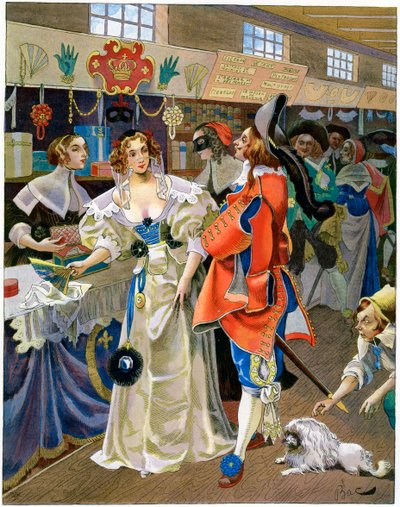 Les Galeries de Bois في عهد لويس الثالث عشر ، القرن السابع عشر ، c1870-1950 بواسطة فرديناند سيغيسموند باك