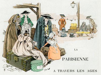 المرأة الباريسية عبر العصور ، القرن الثامن عشر ، c1880-1950. بواسطة فرديناند سيغيسموند باك