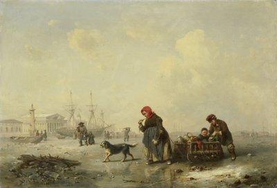 نهر نيفا في سانت بطرسبرغ بواسطة فرديناند ثيودور هيلدبراندت