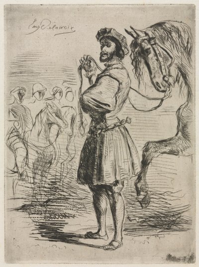 رب في زمن فرانسيس الأول ، 1833. بواسطة فرديناند فيكتور يوجين ديلاكروا