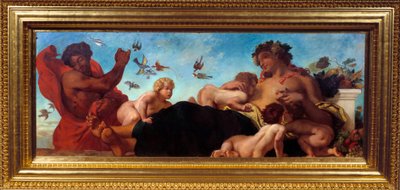 الزراعة أم ترضع أطفالها. لوحة ليوجين ديلاكروا (1798-1863) بواسطة فرديناند فيكتور يوجين ديلاكروا