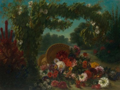 سلة الزهور ، 1848-1849 بواسطة فرديناند فيكتور يوجين ديلاكروا