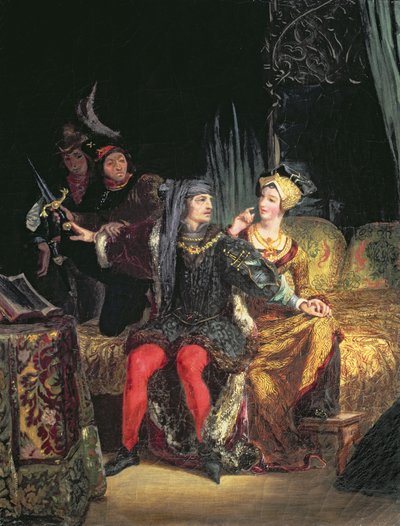 تشارلز السادس (1380-1422) و Odette de Champdivers ، c.1824-26 بواسطة فرديناند فيكتور يوجين ديلاكروا