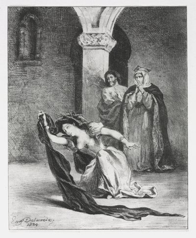 قرية: شانت أوفيليا ، 1834. بواسطة فرديناند فيكتور يوجين ديلاكروا