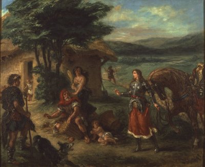 Herminie et les bergers - Erminia and the Shepherds ، بقلم ديلاكروا ، يوجين بواسطة فرديناند فيكتور يوجين ديلاكروا