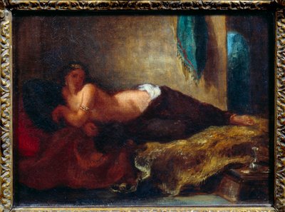 جارية. لوحة ليوجين ديلاكروا (1798-1863) بواسطة فرديناند فيكتور يوجين ديلاكروا