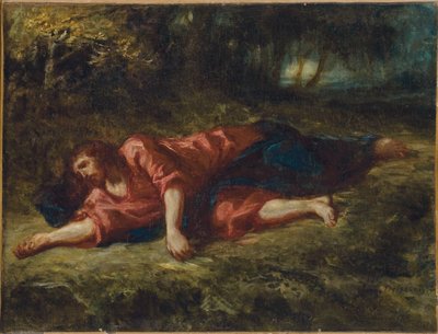 عذاب في الحديقة ، ج .1849 بواسطة فرديناند فيكتور يوجين ديلاكروا