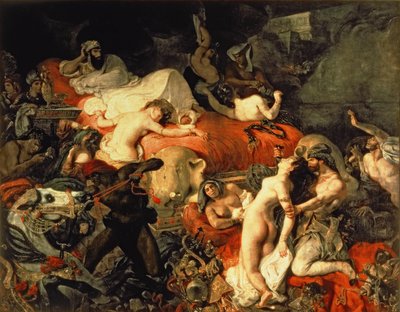 موت ساردانابالوس بواسطة Ferdinand Victor Eugene Delacroix