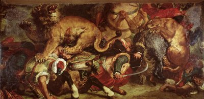 الأسد هانت ، 1855 بواسطة Ferdinand Victor Eugene Delacroix