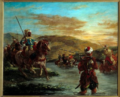 مرور gue في المغرب. لوحة ليوجين ديلاكروا (1798-1863) بواسطة فرديناند فيكتور يوجين ديلاكروا