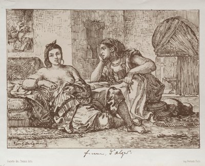 نساء الجزائر ، 1833. بواسطة فرديناند فيكتور يوجين ديلاكروا