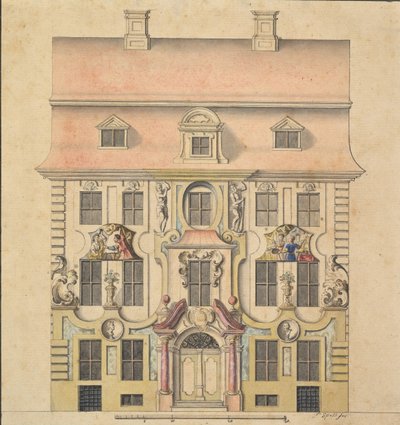 التصميم المعماري للواجهة ، 1739-69. بواسطة فيرينك سبيث
