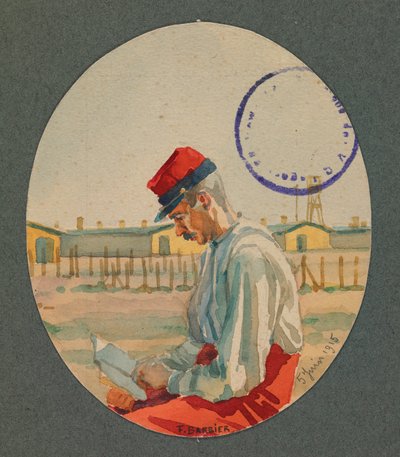 صديقي سيمونيت، سجين يقرأ في جوسترو بواسطة فرناند باربييه