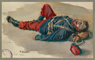 الجندي ديلاتروش على استعداد للعب دور الميت، جوسترو بواسطة فرناند باربييه