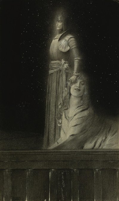 مع Verhaeren: An Angel With Verhaeren: An Angel ، 1889. بواسطة فرناند خنوف