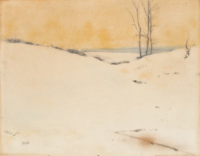 في الثلج ، ج .1916 بواسطة فرناند خنوف