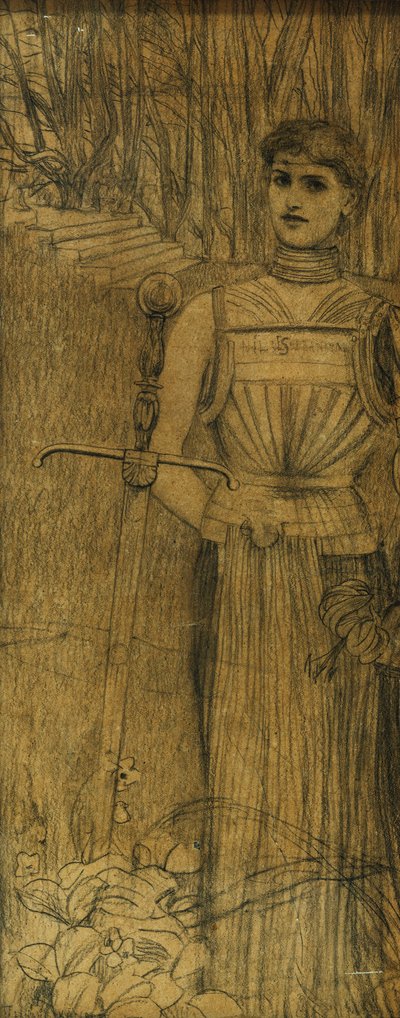 واجهة مقترحة لأعمال Villiers de l &39;Isle Adam ؛ مشروع Frontispiece لأعمال Villiers de l&39; Isle Adam ، ج. 1891 بواسطة فرناند خنوف