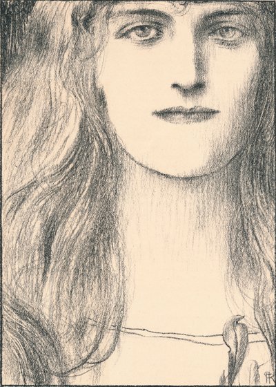 رأس من الأمام 1898 بواسطة فرناند خنوف