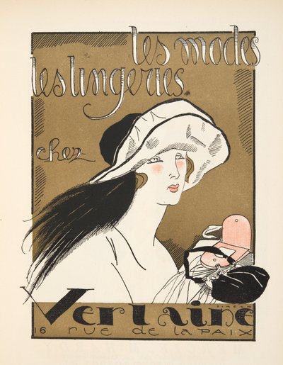 إعلان لـ Verlaine ، من Gazette de Bon Ton ، حانة. 1920 (استنسل طباعة) بواسطة فرناند سيميون