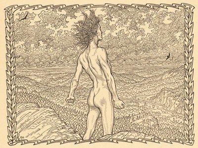 صلاة العاصفة ، لوحة 11 ، من حقيبة Lebenszeichen ، حانة. 1908 في برلين بواسطة Fritz Heyder Verlag بواسطة فيدوس